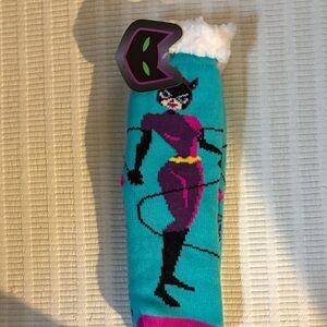 DC Comics Pink and Teal Catwoman Socks